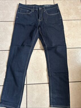 IZOD Slim Straight Dark Navy Jeans
